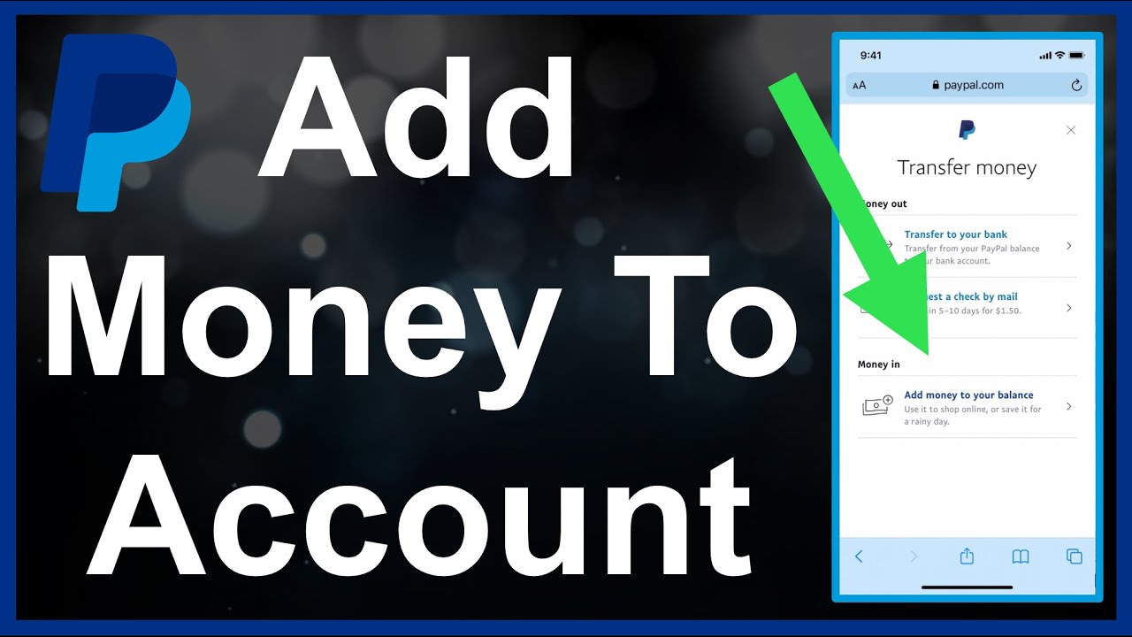 How do I add money to my PayPal account from my bank? | PayPal IE