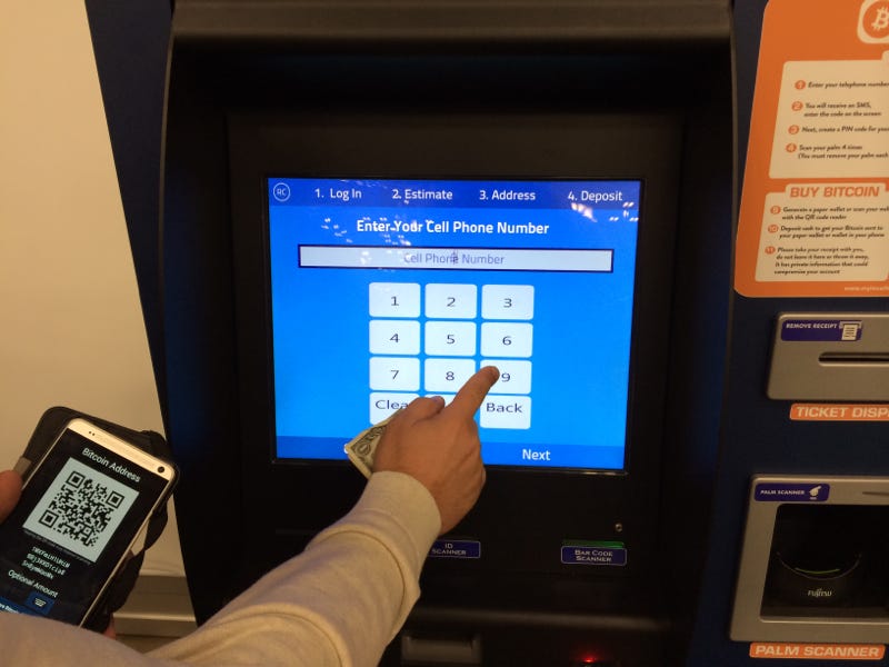 How to send money to someone via Bitcoin ATM?