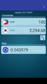 Exchange Rate South Korean Won to Philippine Peso (Currency Calculator) - X-Rates