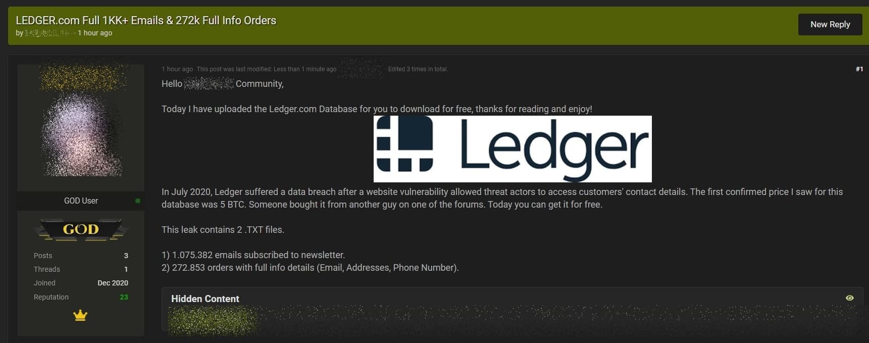 What We Know About the Massive Ledger Hack