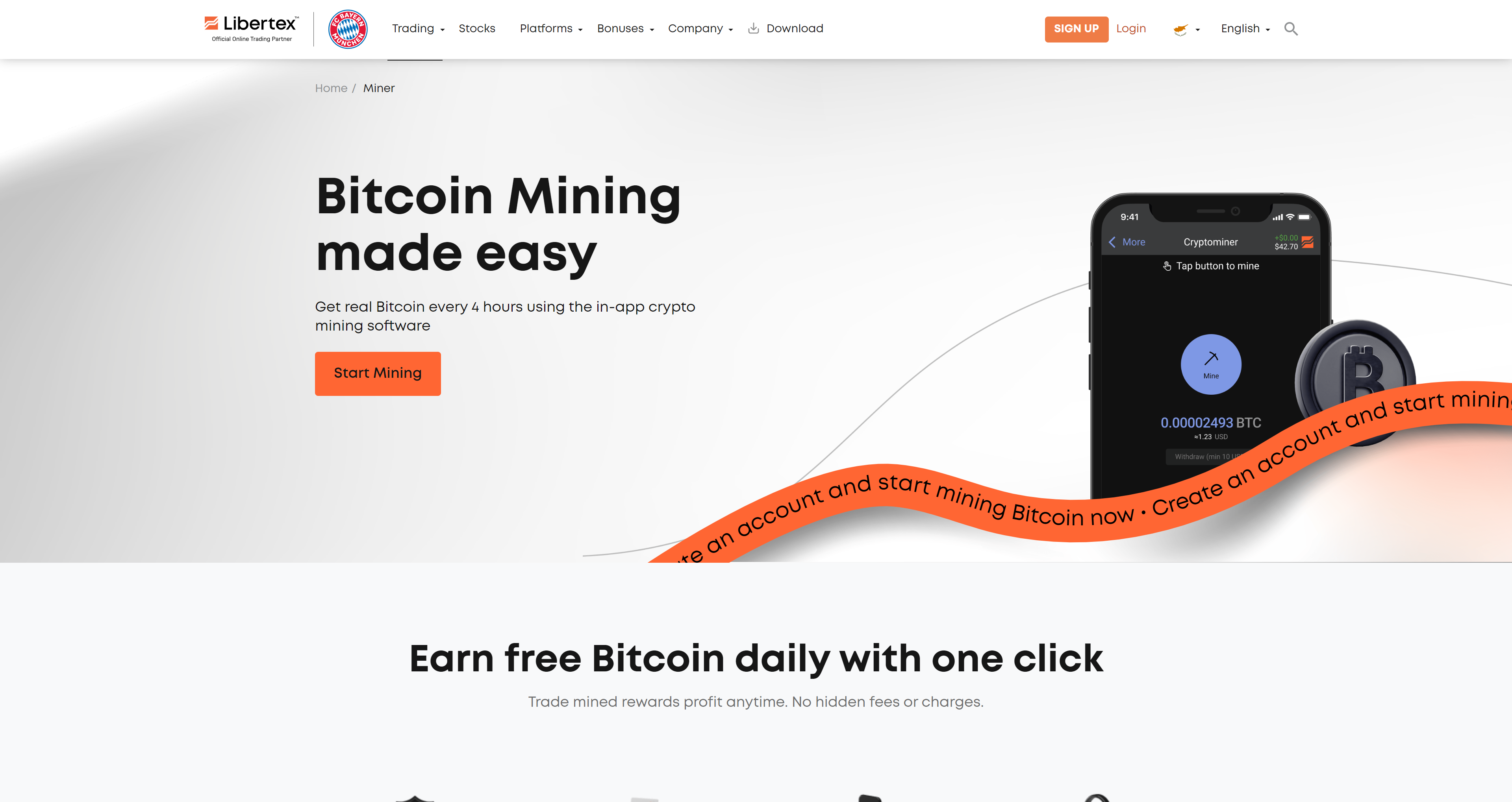 Earn Passive Income with Bitcoin Mining with Libertex