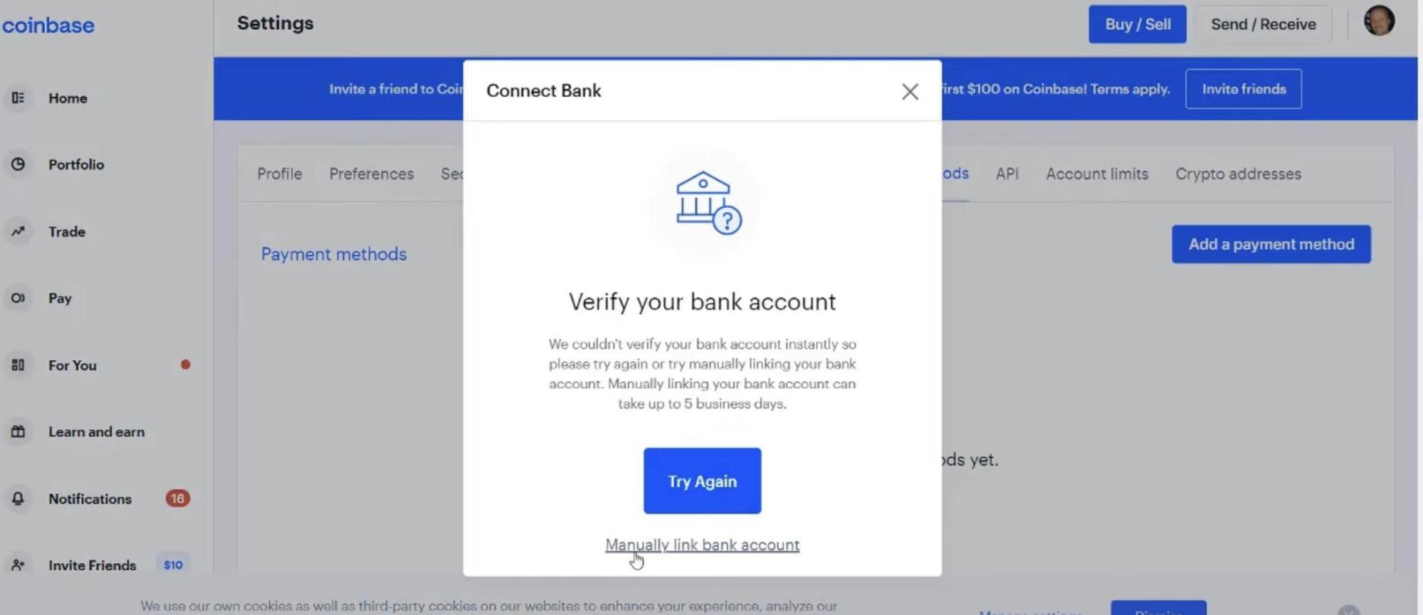 How to Link Bank Account to Coinbase? - Coinapult