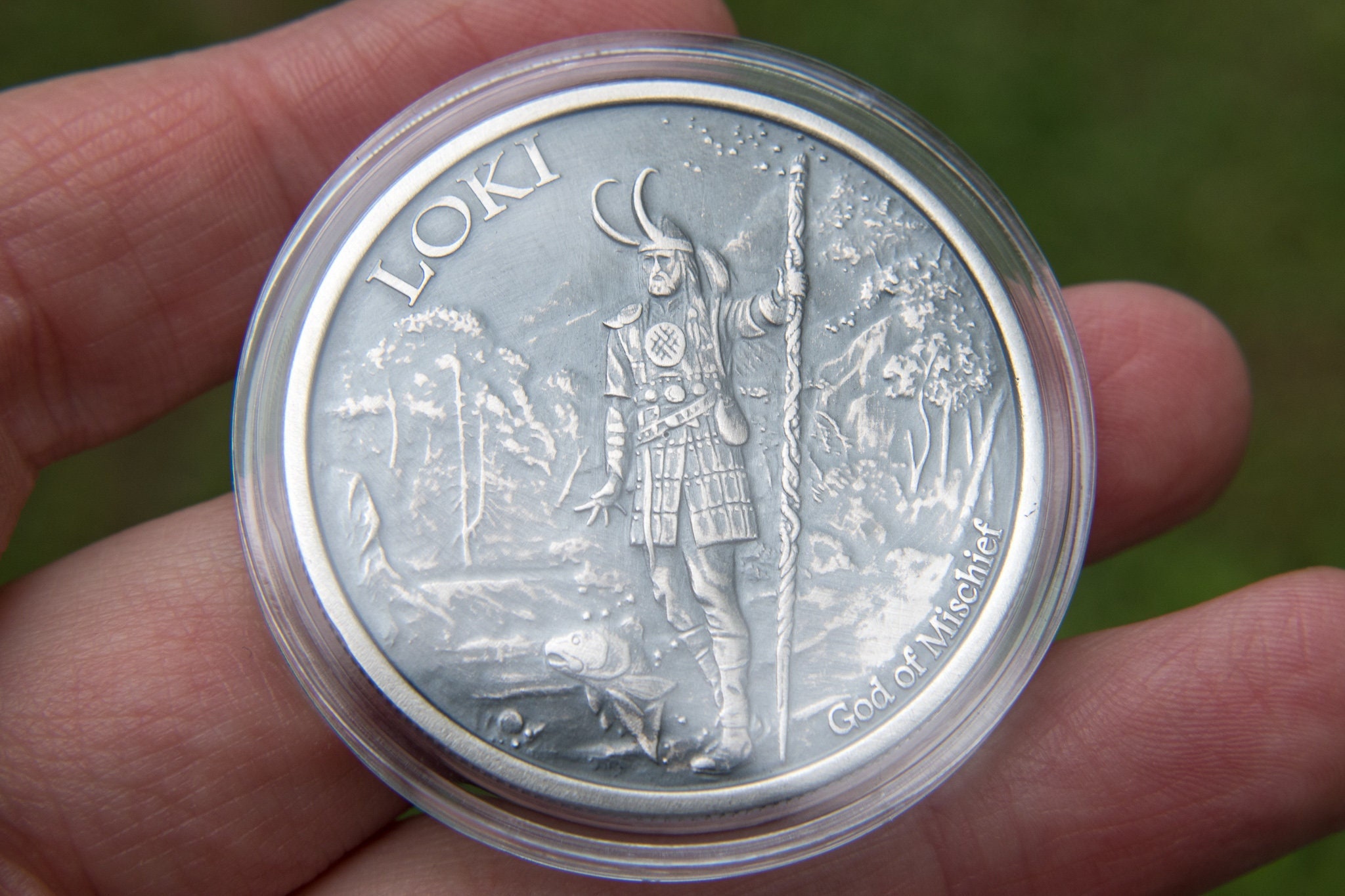 Norse God Loki 2oz Silver Coin