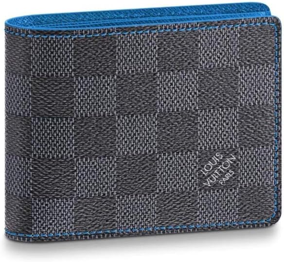 Louis Vuitton Blue Damier Infini Leather Vasco Wallet - Yoogi's Closet