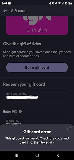 Buy Lyft Gift Card $ eGift Card Online Guatemala | Ubuy