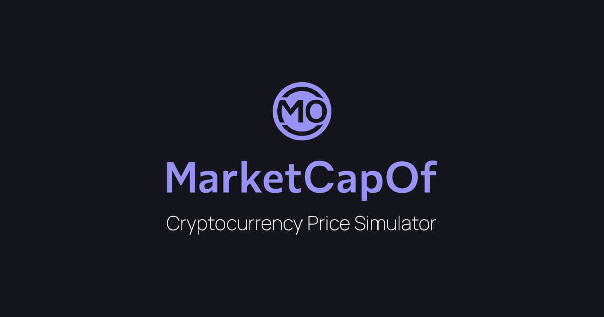 Crypto Market Cap Calculator | Calculate Price of Coin A With The Marketcap of Coin B