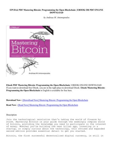 Mastering Bitcoin, 2nd Edition [Book]