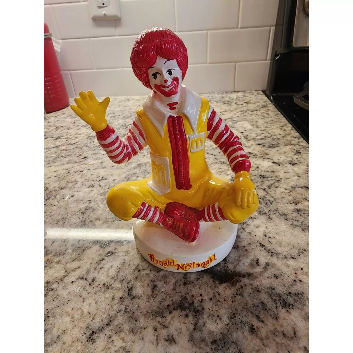 VINTAGE RONALD MCDONALD Bank ~ Plastic Sitting Ronald Figure Piggy Bank ~ Mint $ - PicClick