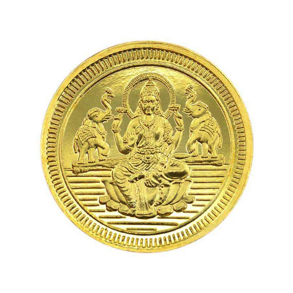 Pure Silver Ganesh Lakshmi / Laxmi 10 Gram Meena Coin