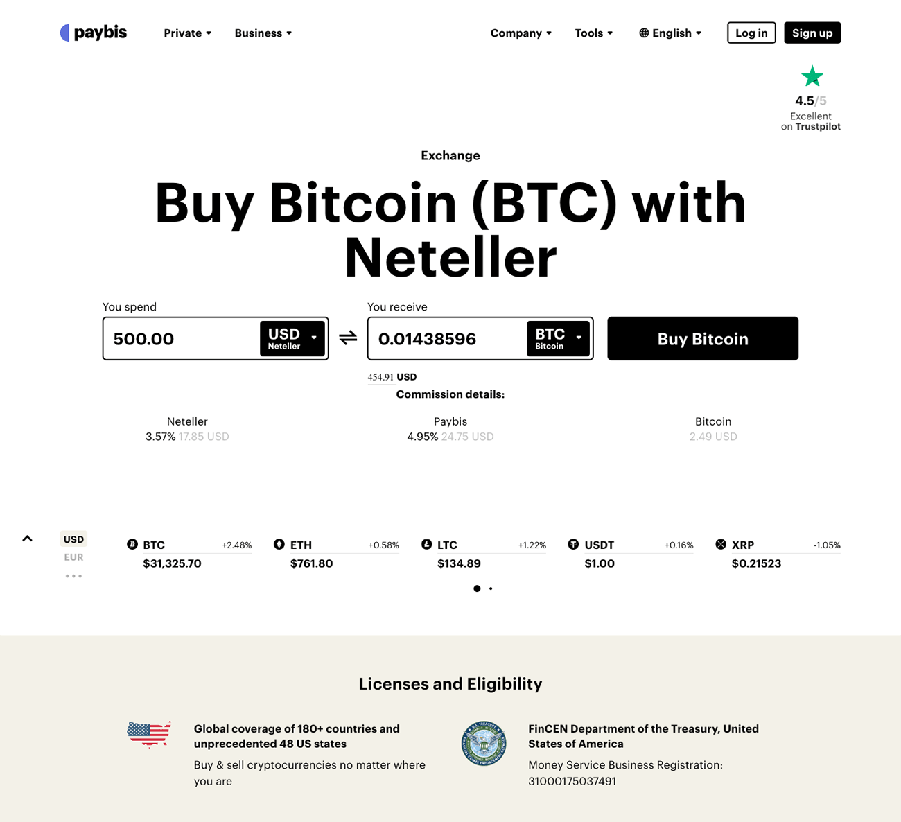 Neteller - Crypto Support | eWalletsReview