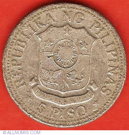 5 Piso , Republic () - Philippines - Coin - 