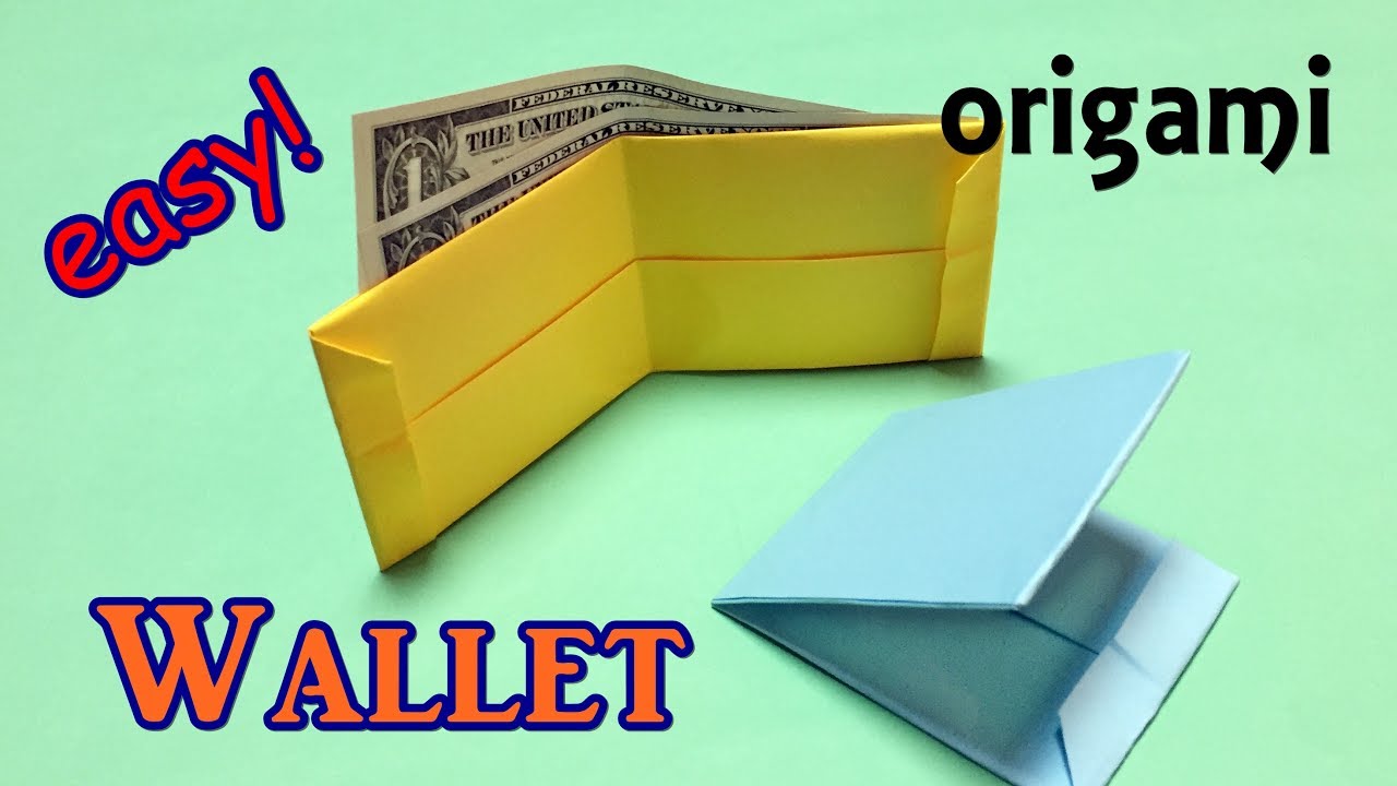 How to make a Paper Wallet | Wallet art, Kids wallet, Origami cards