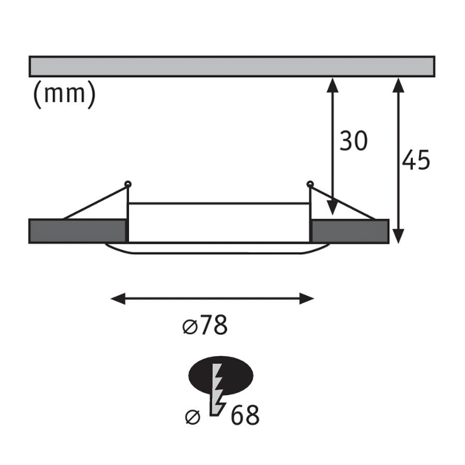 PLM Nova mini coin recessed light, 3 x 4 W, K, white at reichelt elektronik