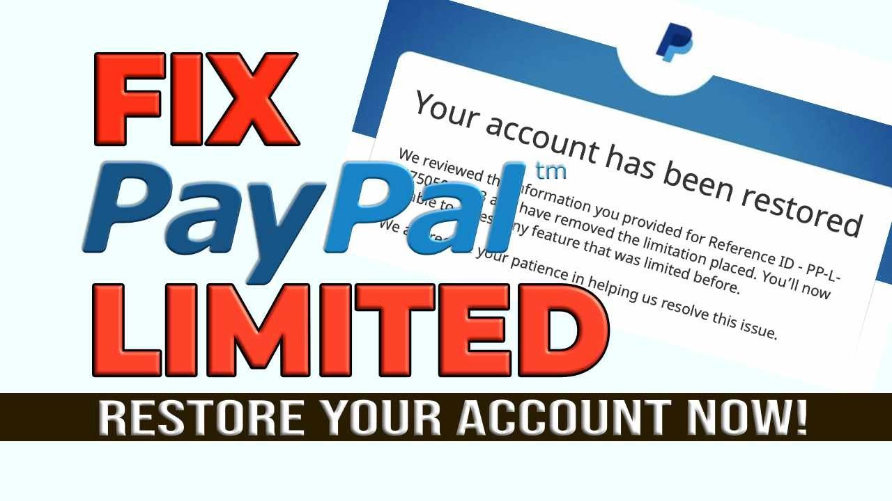 How do I remove a limitation from my account? | PayPal US