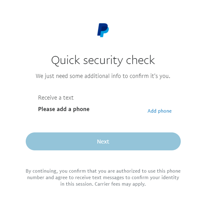 Solved: Phone number changed - can't log in - Page - PayPal Community