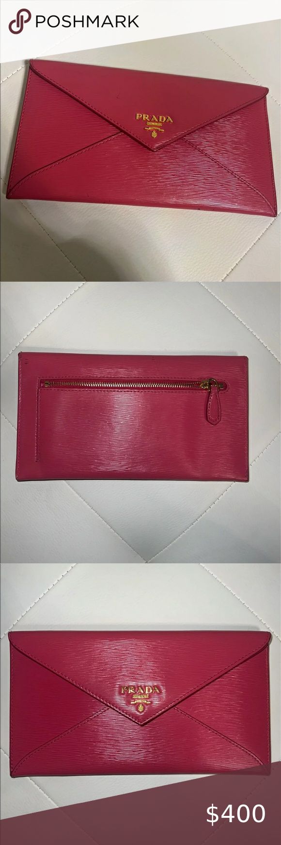 PRADA SAFFIANO ENVELOPE WALLET – Luxury Preloved SG