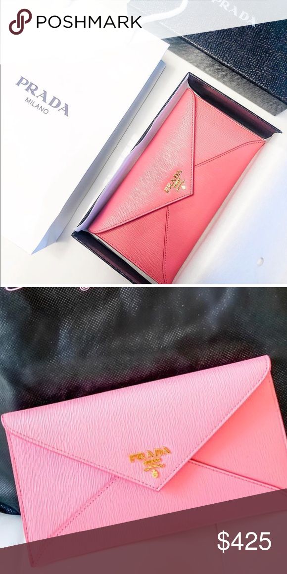 Prada - Envelope Wallet - Saffiano Leather | Bagista