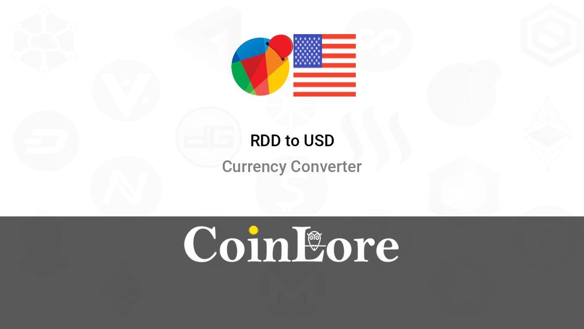 Convert ReddCoins (RDD) and Tethers (USDT): Currency Exchange Rate Conversion Calculator