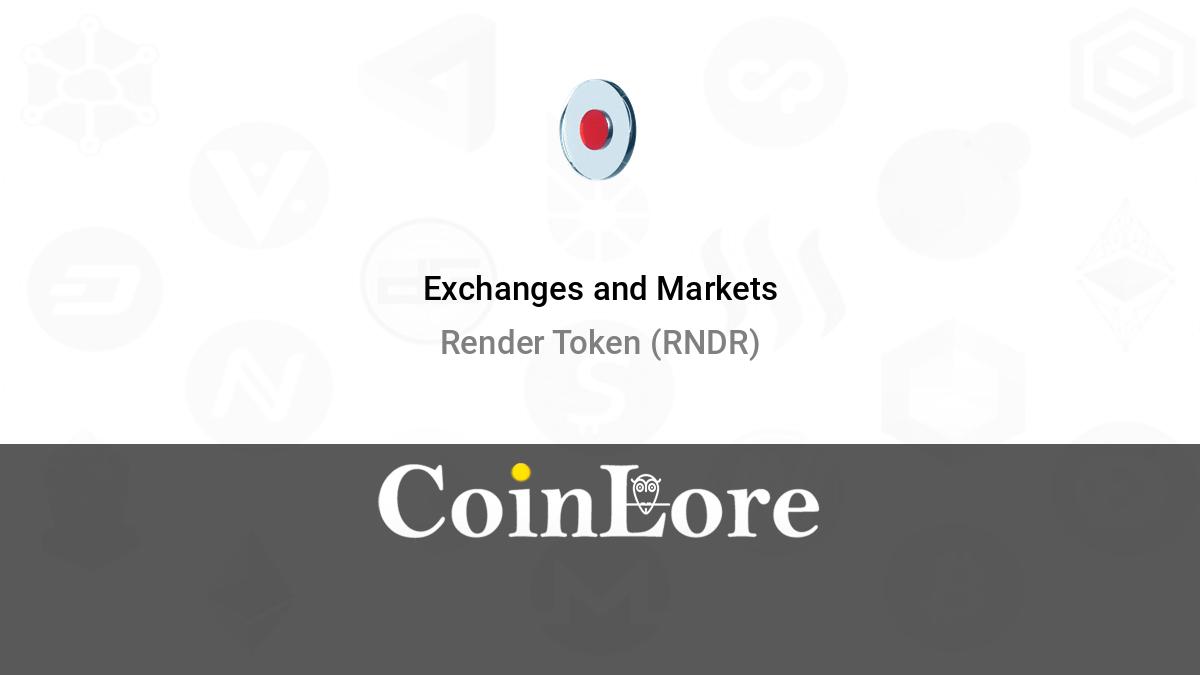 Render Token Exchanges - Buy, Sell & Trade RNDR | CoinCodex