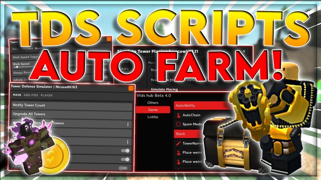 Tower Defense Simulator THE BEST AUTO FARM STRATS Script