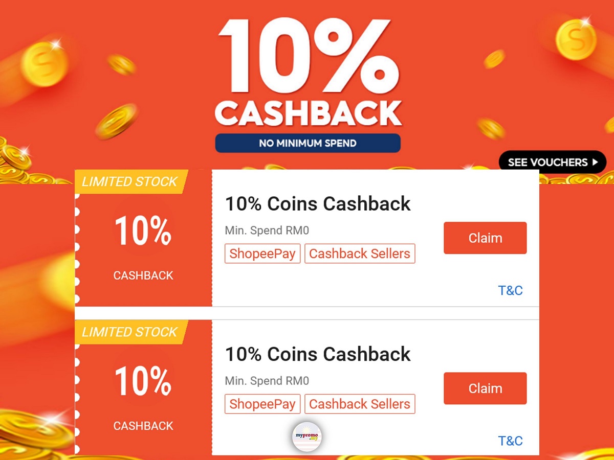 Shopee 15% Coins Cashback Voucher