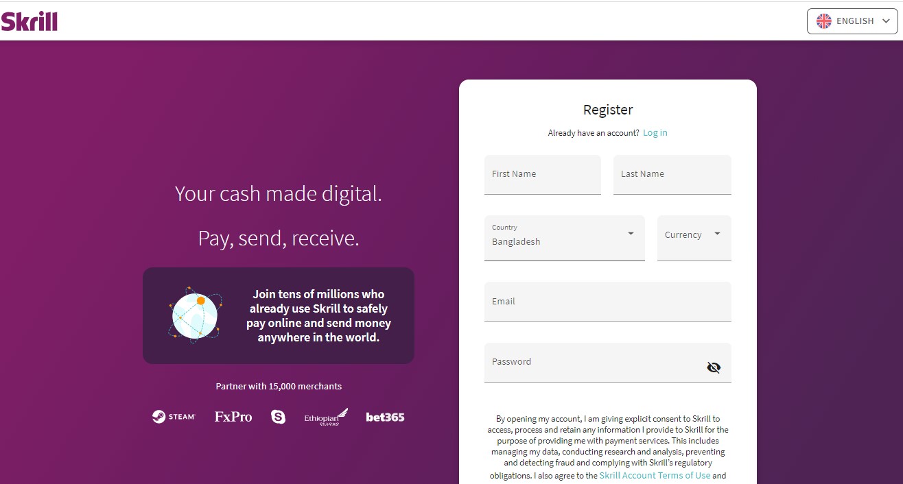 Transfer Money - Send Money Online | Skrill