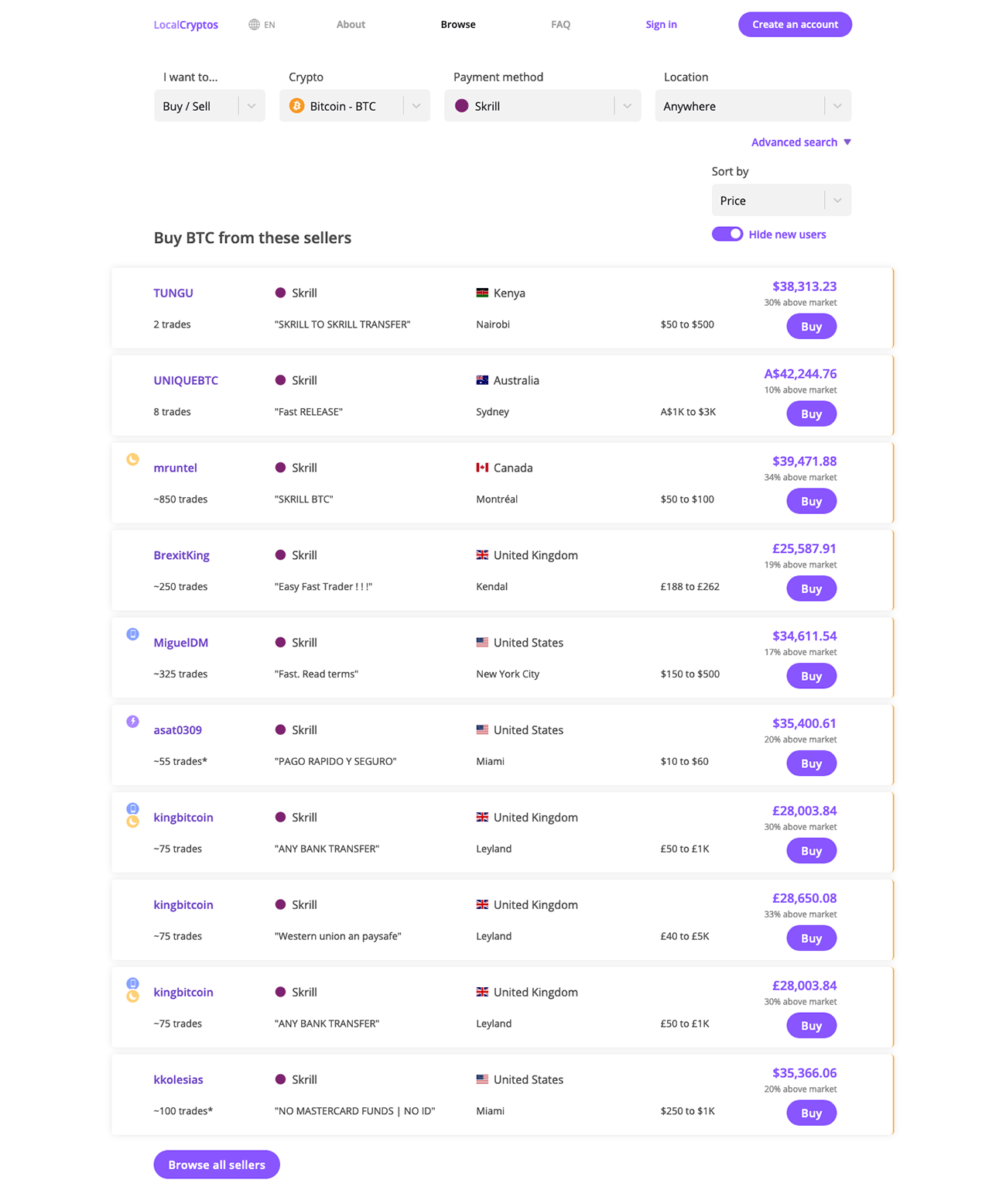 Selling 63 BTC for UKASH / SKRILL / Perfect Money or NETELLER ! | Localbitcoins