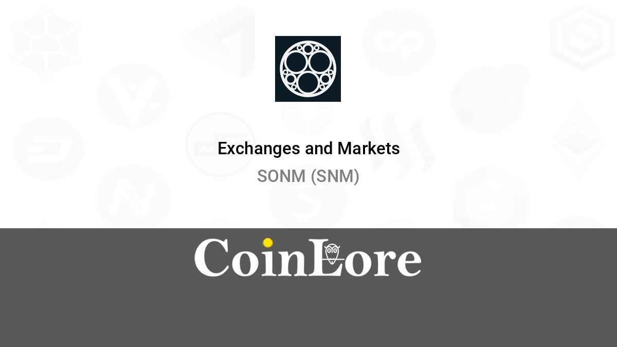 SONM [ERC20] price today, SNM to USD live price, marketcap and chart | CoinMarketCap