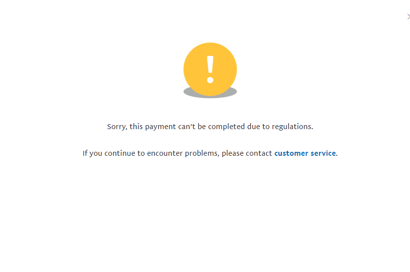 I received an error message when trying to pay, what can I do? – Klarna UK