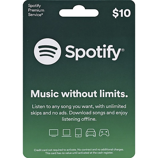 Spotify Premium Gift Card