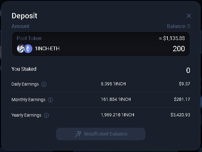 1inch Network (1INCH) Interest Rates | Bitcompare