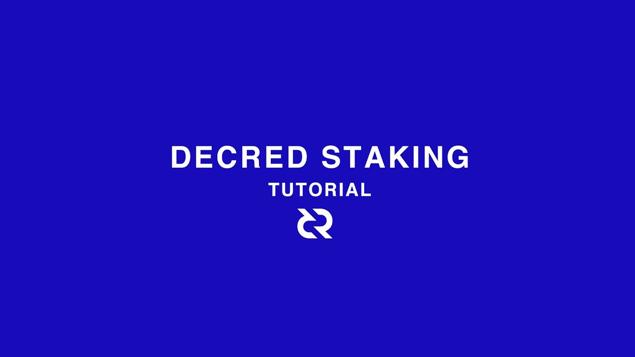 How to Stake Decred (DCR) - A Complete Guide
