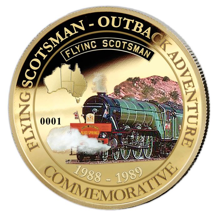 TRAIN Steam Dream 2 oz. Silver Black Proof Coin Cook Islands 