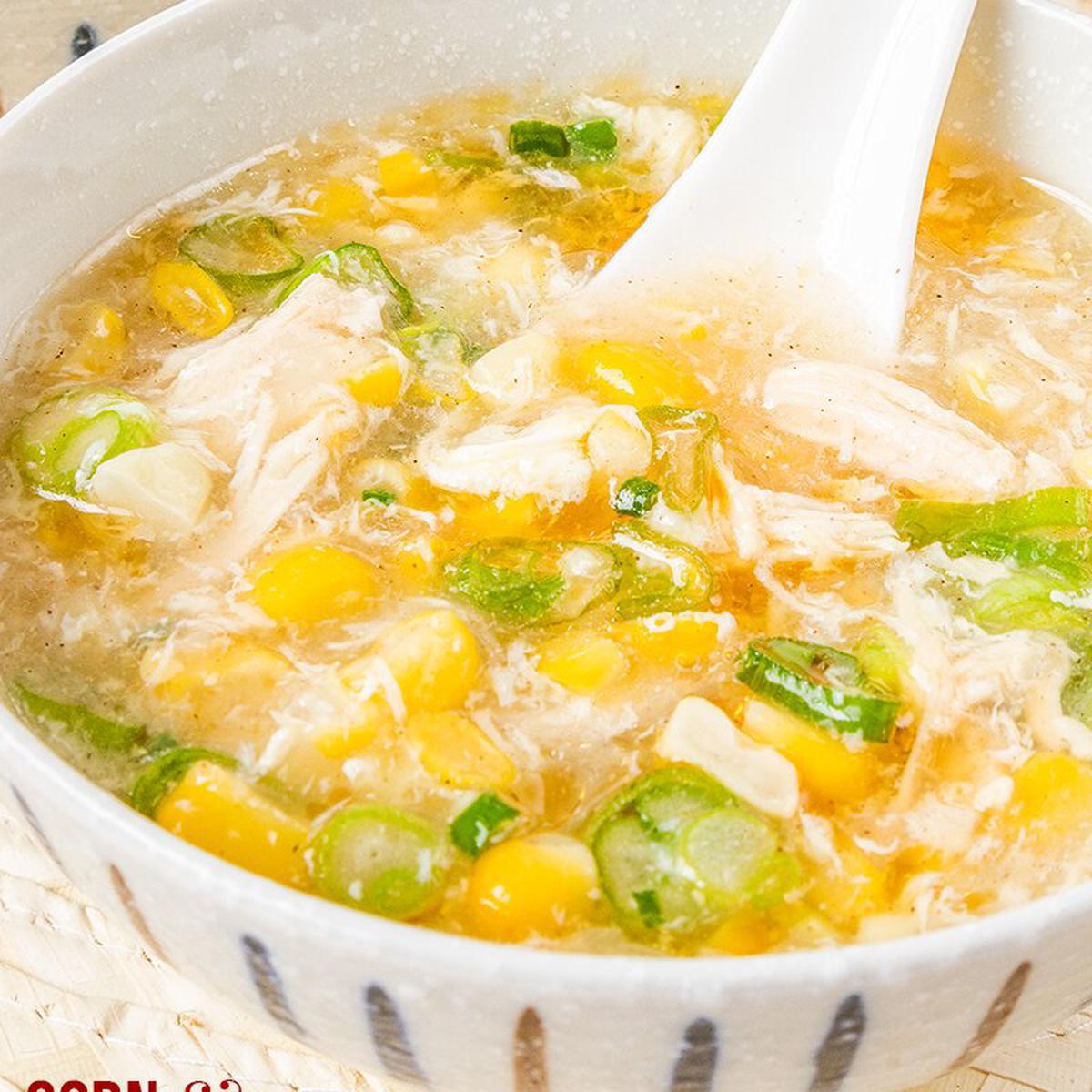 Chinese Corn Soup with Chicken (鸡蛋玉米羹)