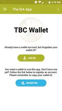 CREATE YOUR TBC WALLET/ACCOUNT