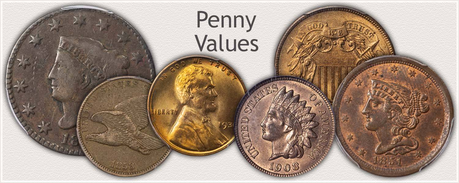 Lincoln Wheat Penny Coins - Wheat Penny Values