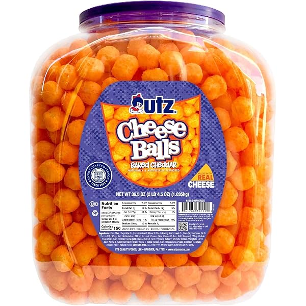 Utz Cheese Balls Cheddar Barrel - USA - Rare Exotic – rarecandycanada