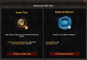 Blizzard Support - Using a WoW Token