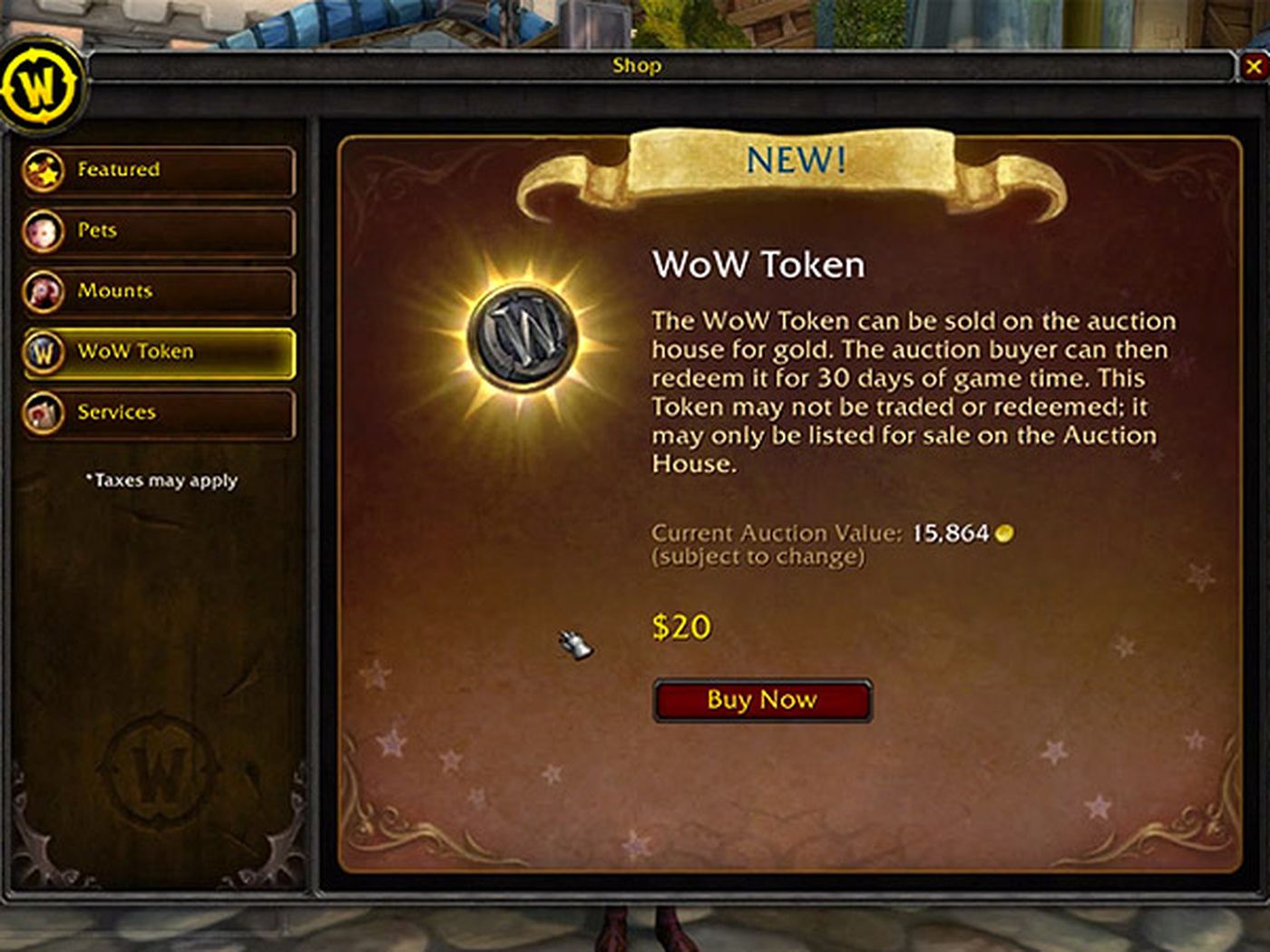 WoW Token - Item - World of Warcraft