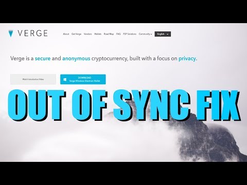 How To Fix Verge | $XVG | Wallet Not Syncing | Sync, Fix it, Blockchain